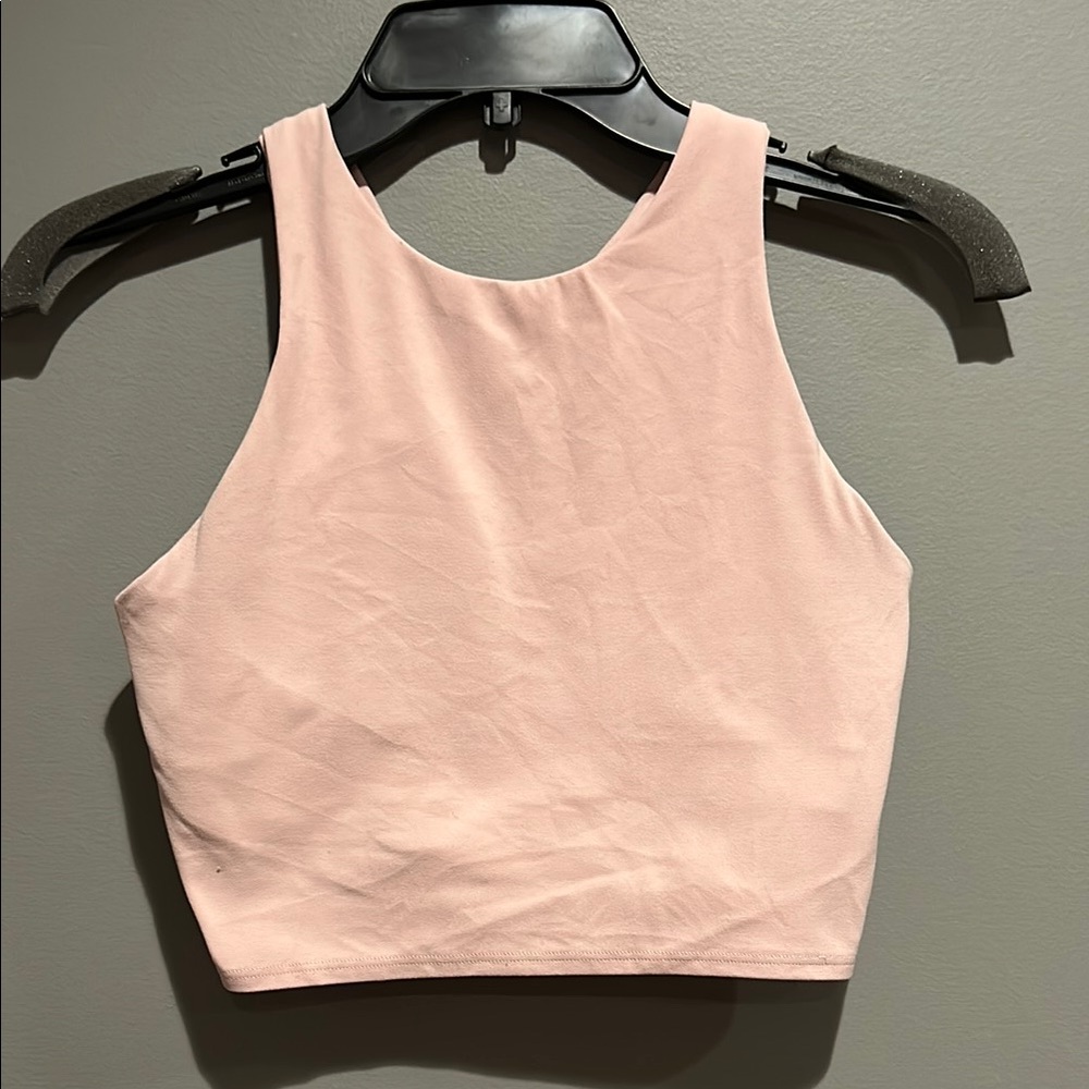 light pink athleta workout top